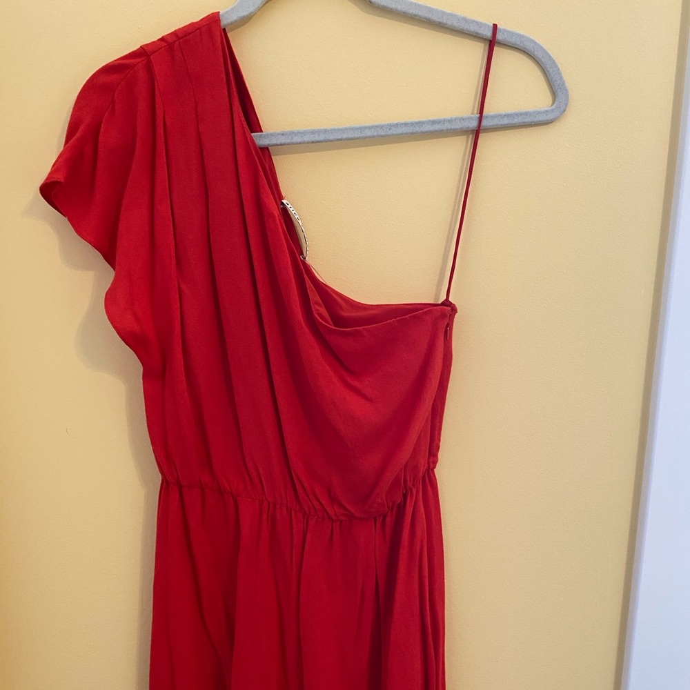 Alice and Olivia One Shouldered Romper